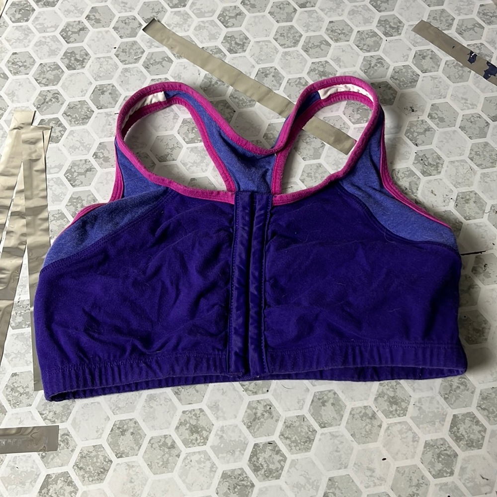 Fruit of the Loom Small Purple Racerback Sports Bra